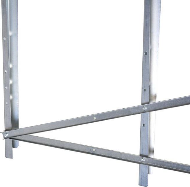 Produktbild Swisshandel24 Kettensägebock Sägebock zusammenklappbar Sägegestell für Brennholz Silber Metall 83 x 83 x 79 cm (83 cm, 83 cm)