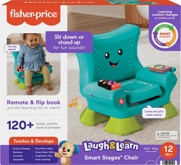 Image du produit Fisher-Price Chaise musicale d'apprentissage - E3 (Français, Allemand, Anglais)