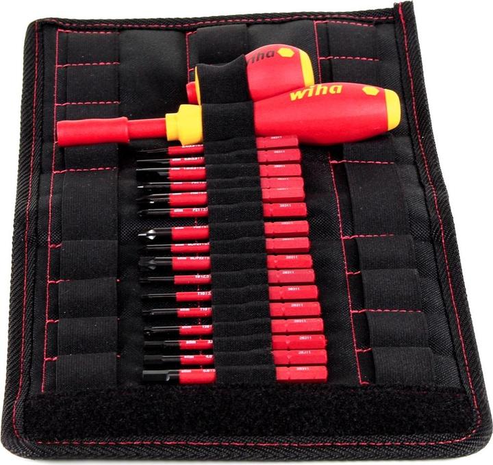 Actual product image Wiha Screwdriver and bit set (Phillipps cross recess (PH), Torx (TX), Allen screw, Pozidriv cross recess (PZ), Slotted screws)