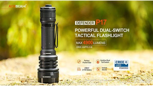 Produktbild AceBeam Defender P17 (14.70 cm, 4900 lm)