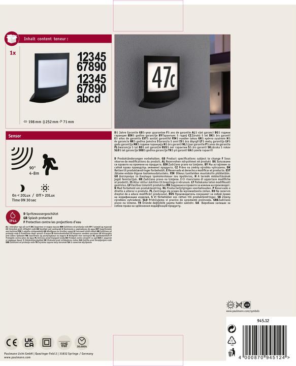 Produktbild Paulmann Padea (1000 lm, IP44)