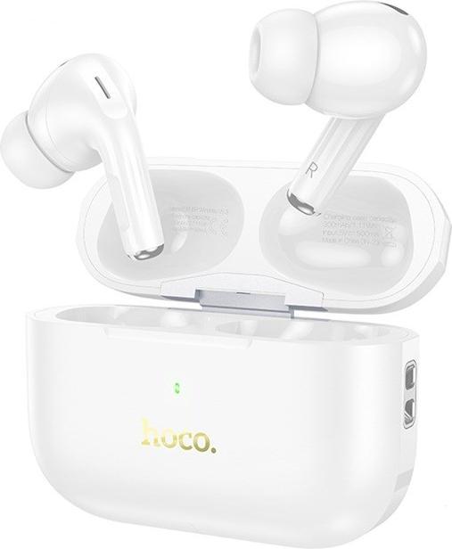 Immagine prodotto Hoco - Wireless Earbuds (EW56 Plus) - Active Noise Cancelling, Bluetooth 5.3 - White (ANC, 4 h, Senza fili)