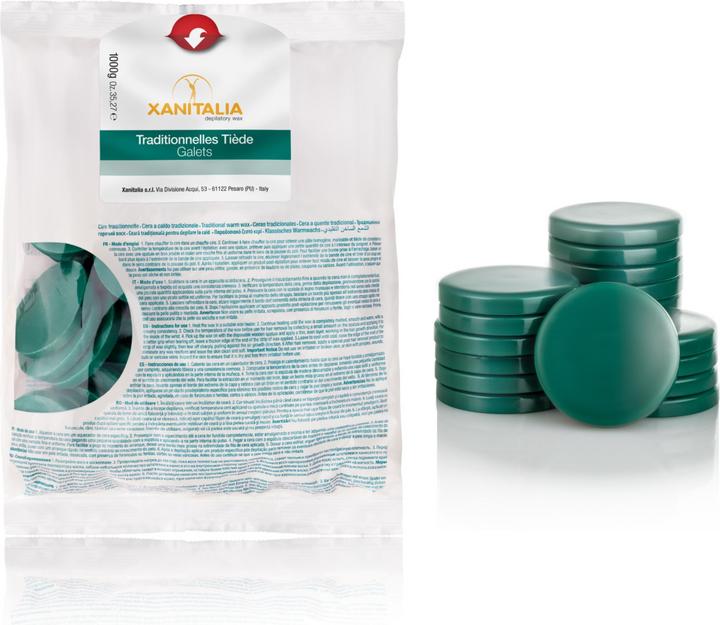 Immagine prodotto XanitaliaPro Hard Wax Traditionnelles Tiède Chlorophyll 1000 g (1 x, 1000 g)