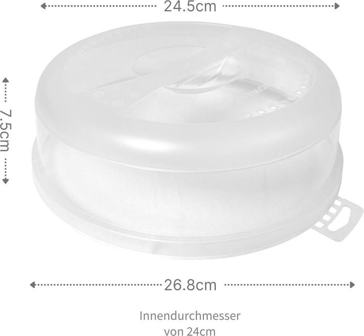 Produktbild Hobby Mikrowellenhaube mit Haken Mikrowellen-Abdeckung Mikrowellendeckel