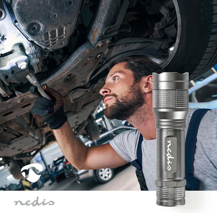 Produktbild Nedis LED-Taschenlampe, Premium, 330lm - silber (3.40 cm, 330 lm)