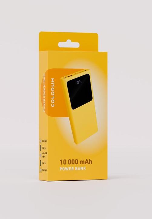 Actual product image Forever COLORUM Power bank 10 000 mAh CPB10-05 xYellow (10000 mAh, 22.50 W)