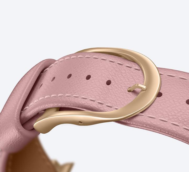 Image du produit Amazingthing Class Band Lederarmband für Apple Watch 45 / 46 / 49 mm - Rosa (Acier inoxydable, Cuir pleine fleur)