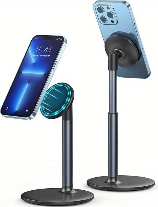 Image du produit PhoneLook Support magnétique rotatif et réglable en hauteur pour iPhone compatible avec MagSafe