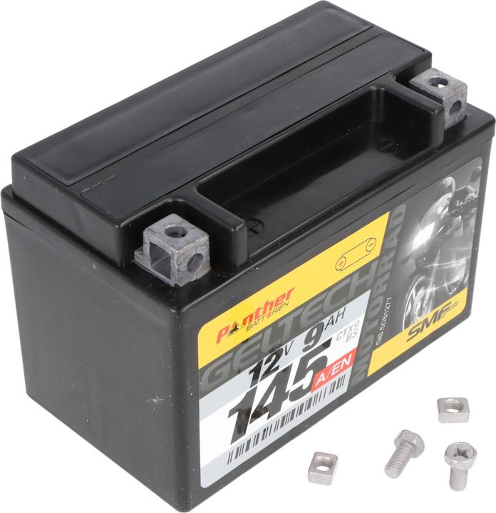 Produktbild Panther Motorrad Gel 50812 12V 8Ah 80A (EN) ETN 508 0 12 008, DIN 50812, Japan CTX9-BS Bleiakku AGM (12 V, 8 Ah)