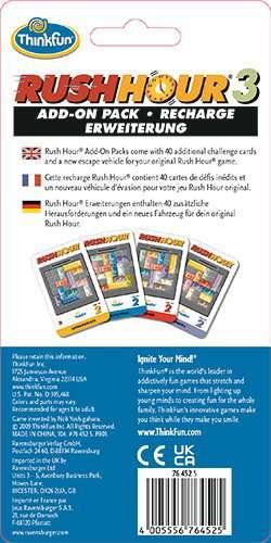 Image du produit Thinkfun Kit d'extension de jeu de réflexion Rush Hour 3 (Anglais)