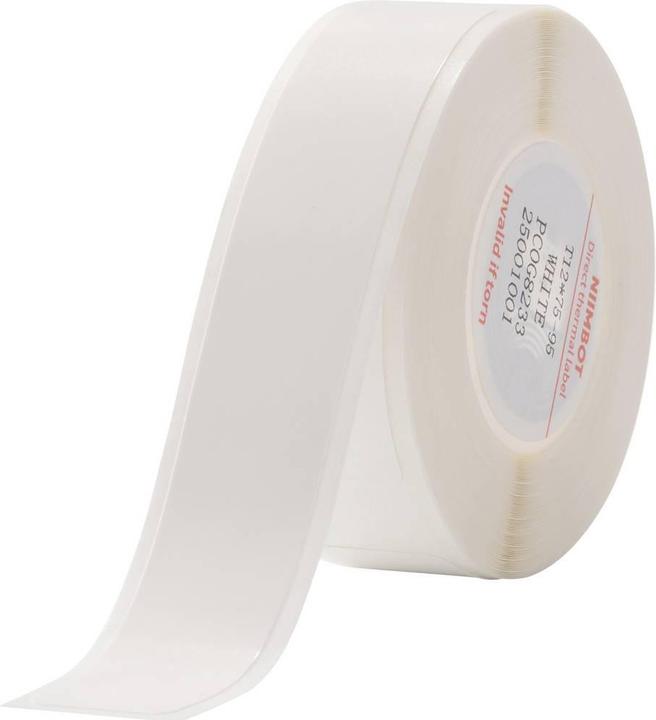 Productafbeelding Niimbot Etikettenrolle für Etikettendrucker weiss, 12 x 75 mm, 1 x 95 Etiketten