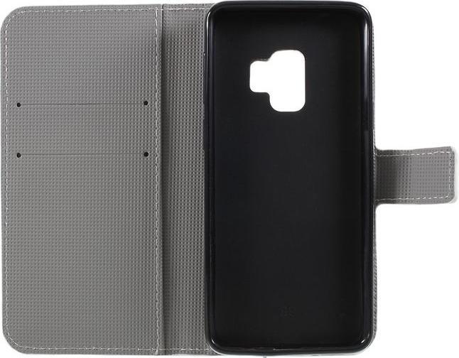 Produktbild MU Classic Leder Bookcover Hülle mit Muster (Samsung Galaxy S9+)