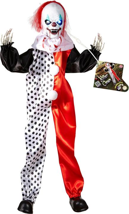 Produktbild Widmann Halloween Deko Killer Clown mit farbwechselnden Augen 90cm