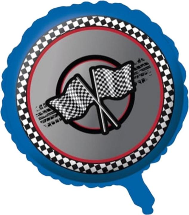 Actual product image Creative Party Racing Flag Foil Balloon (1 x)
