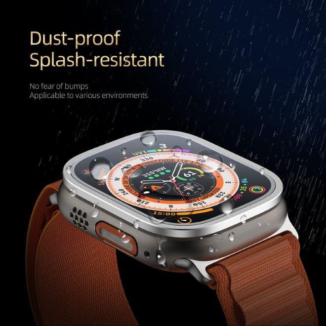 Image du produit Dux Ducis Flas Verre Trempé Avec Cadre En Aluminium Pour Apple Watch Ultra 49mm - Argent