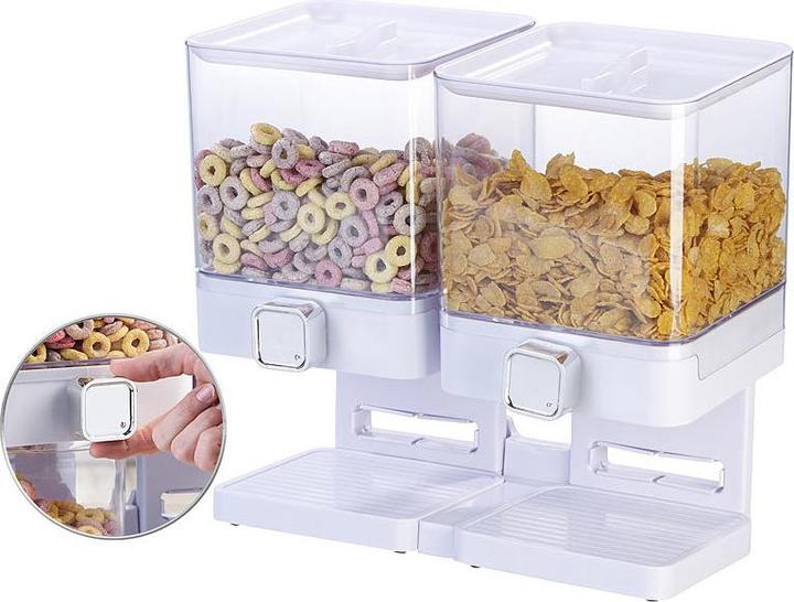 Rosenstein & Söhne Double dispenser for cereals & snacks