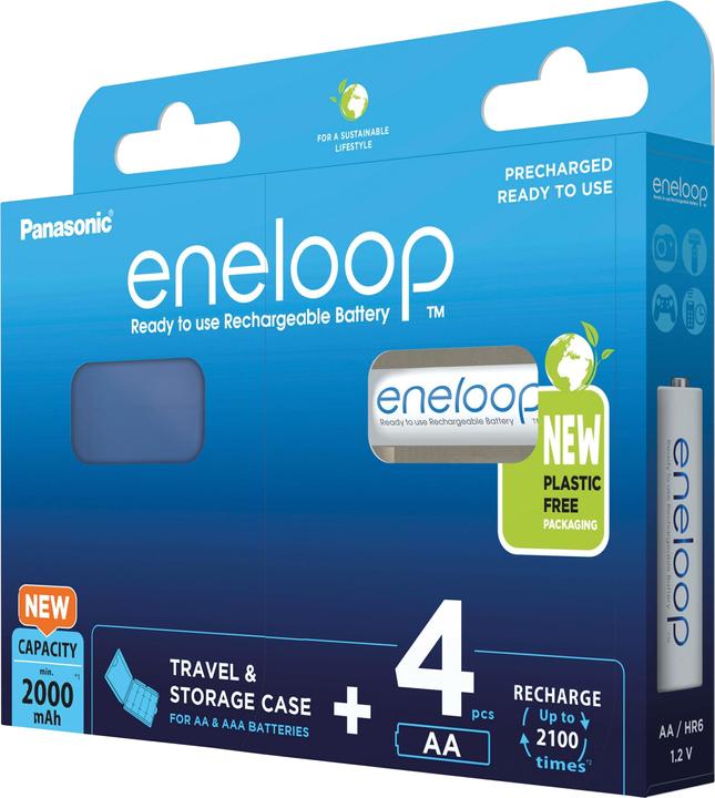 Produktbild Panasonic eneloop & Box (4 Stk., AA, 1900 mAh)