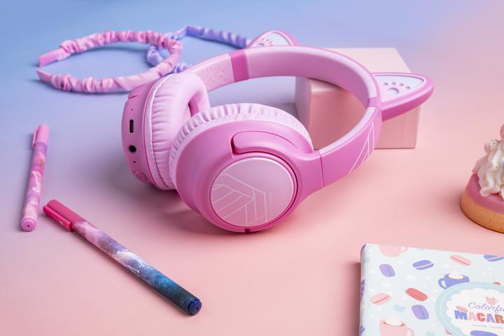 Actual product image PowerLocus Bobo Bluetooth-Kinderkopfhörer pink