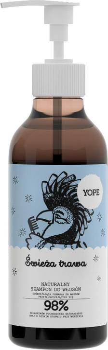 Yope Natural Hair Shampoo Fresh Grass 300Ml (300 ml, Flüssiges Shampoo)