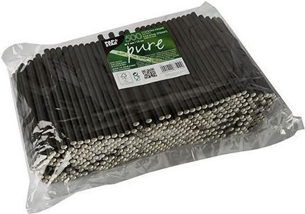 Produktbild Papstar Cocktail Trinkhalm schwarz 7mm (500 x)