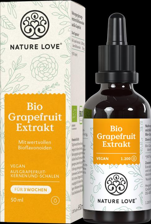 Produktbild Nature Love Bio Grapefruit Extrakt (1 Stück, Tropfen)