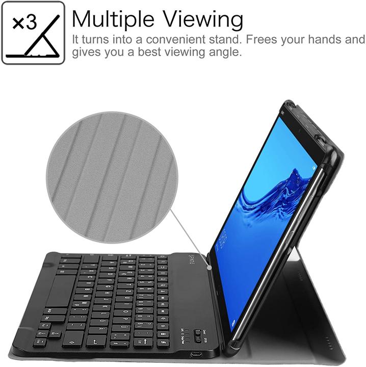 Produktbild Fintie Tastatur Hülle für Huawei MediaPad M5 Lite 10.1 Zoll, Rosegold