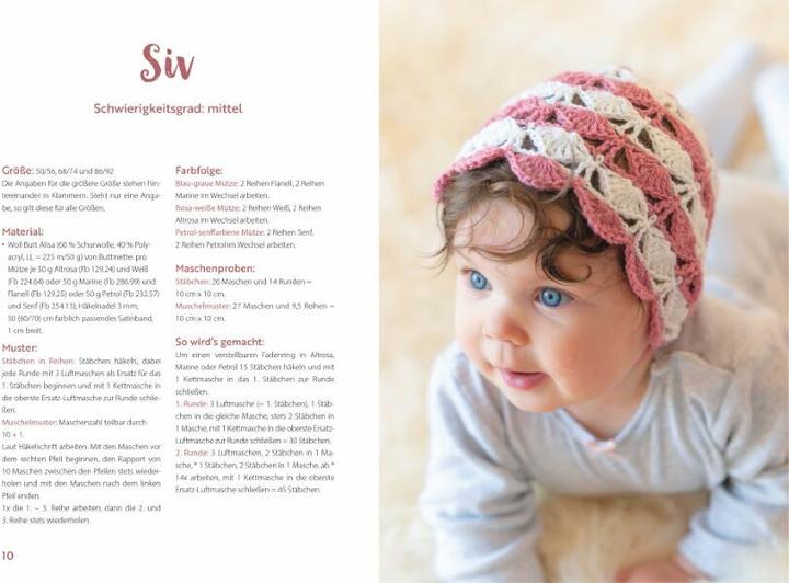 Produktbild Niedliche Bonnets und Zwergenmützen häkeln (Deutsch, Babette Ulmer, 2022)