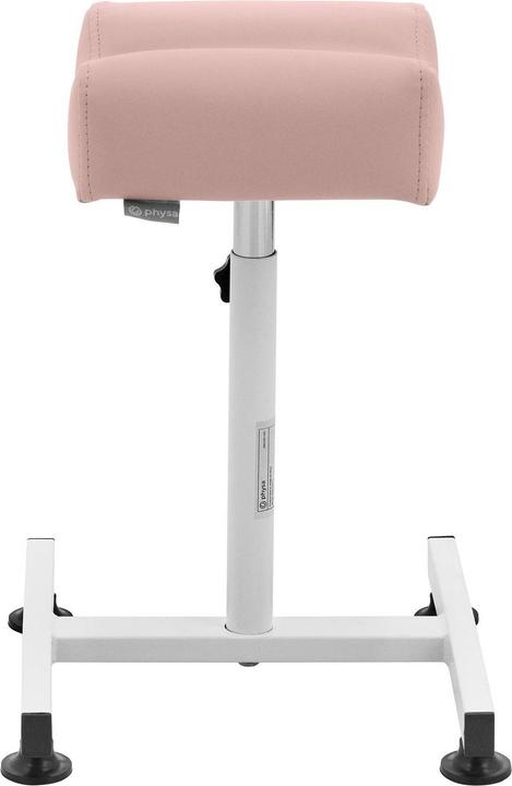 Produktbild Physa Beinstütze Fusspflege Fussstütze Beinauflage Hocker 24 x 22 cm rosa bis 80 kg