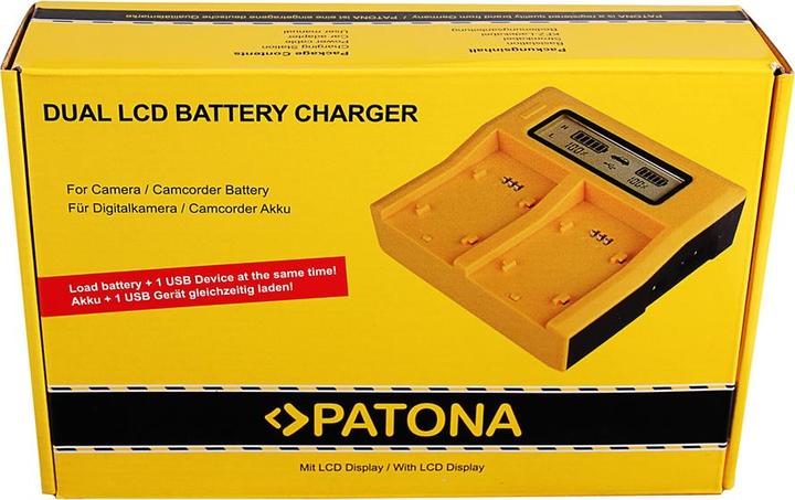 Image du produit Patona Chargeur Sony NP-FW50 à double écran LCD (Chargeur de batterie d'appareil photo)