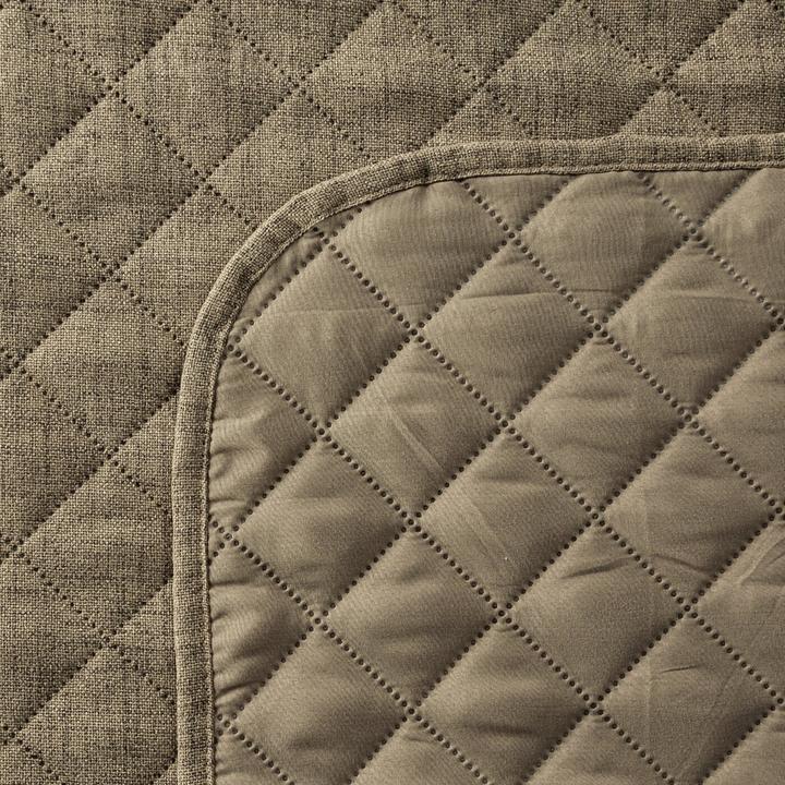 Productafbeelding Eurofirany Sprei met linnenstructuur, doorgestikt volgens het warmpersprocedé, 220 x 240 cm (220 x 240 cm)