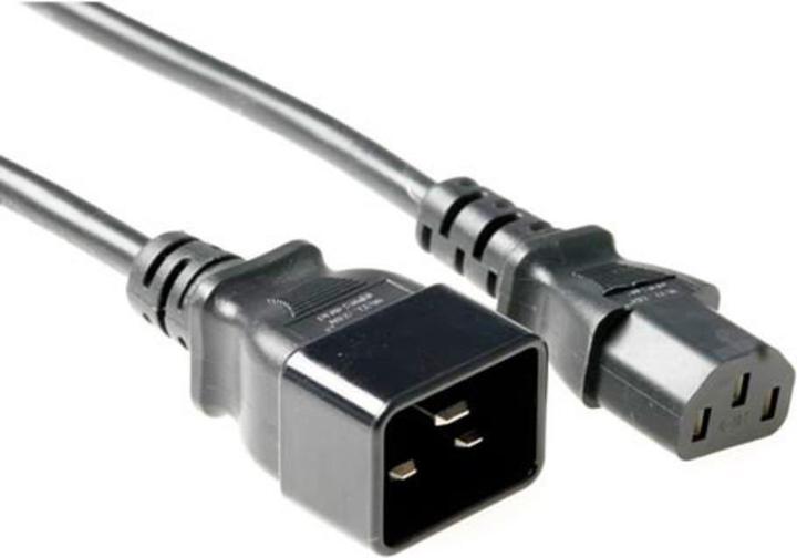Image du produit Powercord C13 - C20 noir 1 m (1 m)