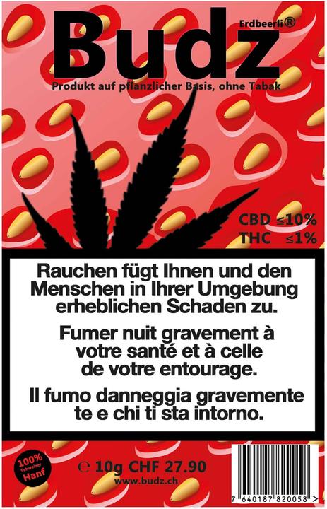 Budz Fraises (10 g, Intérieur)