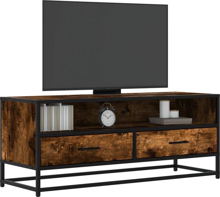Produktbild VidaXL TV Schrank Lowboard Fernsehschrank Fernsehtisch TV Möbel Räuchereiche (100 x 34.5 x 40 cm)