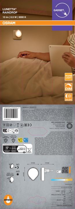 Image du produit Osram LUNETTA RAINDROP DIM Variable Blanc