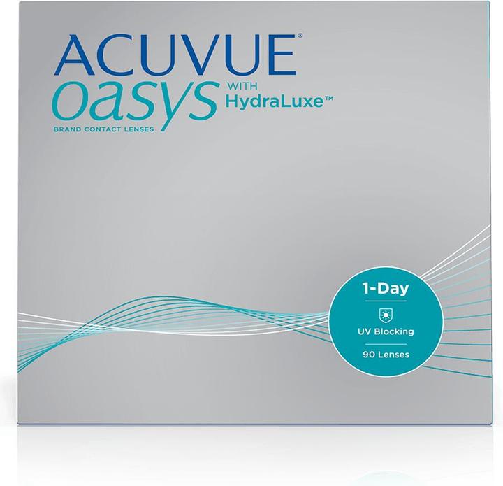 Image du produit Acuvue 1-Day Oasys with Hydraluxe (90 pièce(s), Lentille journalière, Sphérique)