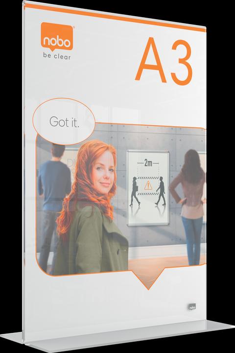 Produktbild Nobo Tischaufsteller Premium Plus Acryl (297 x 420 mm)