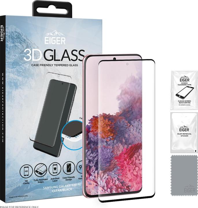 Produktbild Eiger 3D GLASS Klare Bildschirmschutzfolie Handy/Smartphone Samsung 1 Stück(e)