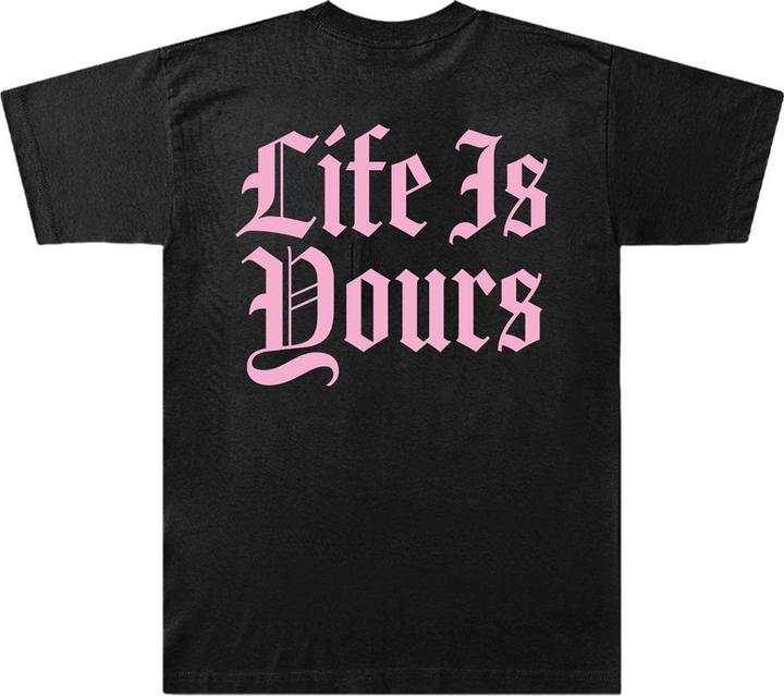 Actual product image Universal Textiles Unisex Adult Life Is Yours Back Print T-Shirt (XXL)