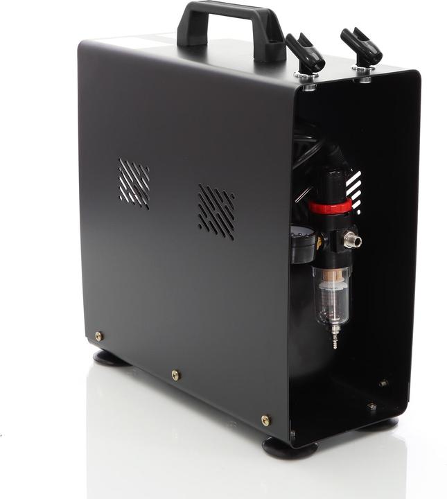 Actual product image Wiltec Airbrush Compressor AF186A 4 bar Single Cylinder Compressor with Automatic Switch-off and Air Tank (4 bar, 3 l)