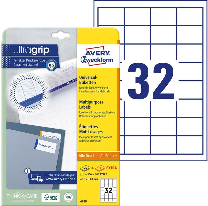 Produktbild Avery Universal-Etiketten