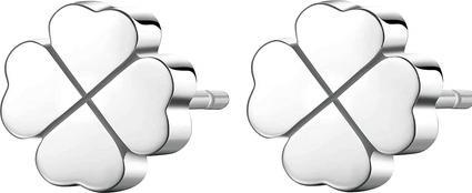 Sagapo S'Agapõ - Fine steel four-leaf clover earrings CLICK SCK64