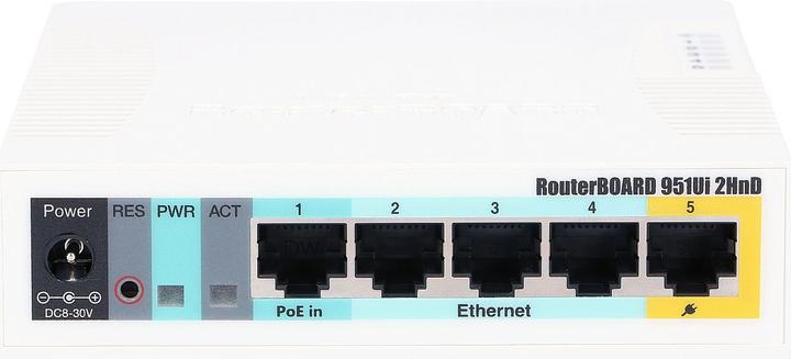 Image du produit MikroTik RB951Ui-2HnD Alimentation par Ethernet (PoE)