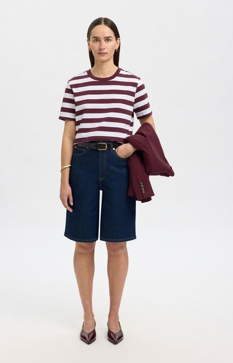 Produktbild Selected Femme Slfessential Ss Striped Boxy Tee Noos (S)