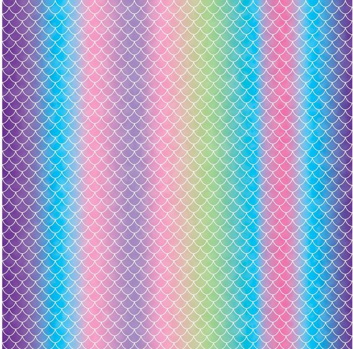 Actual product image Cricut Iron-on Film Infusible Ink Mermaid Rainbow 4 pieces