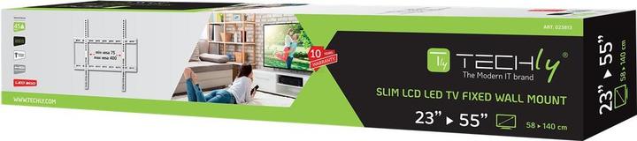 Actual product image Techly Fixed Slim Wall Support (Wall, 55", 45 kg)