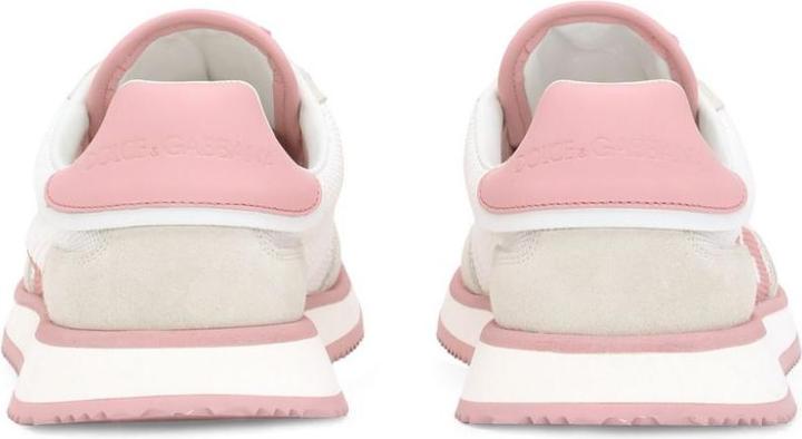 Immagine prodotto Dolce & Gabbana dragon sneakers in mixed materials white and pink color (40)