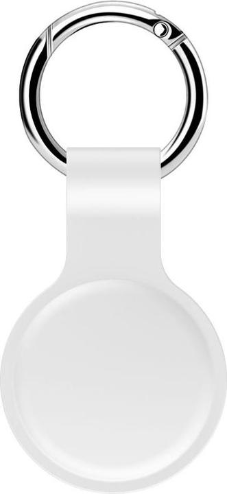 Actual product image iCarer AirTag Hülle – Silikon Schlüsselanhänger, Weiss (XYSK001-WH)