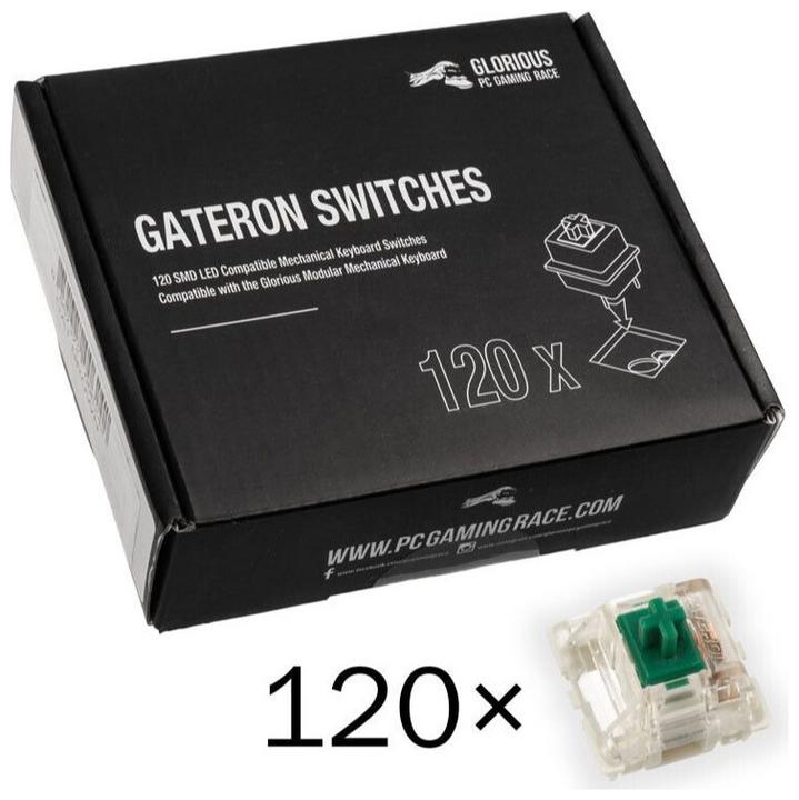 Actual product image Glorious PC Gaming Race Gateron Green Switches (120 Stücke)