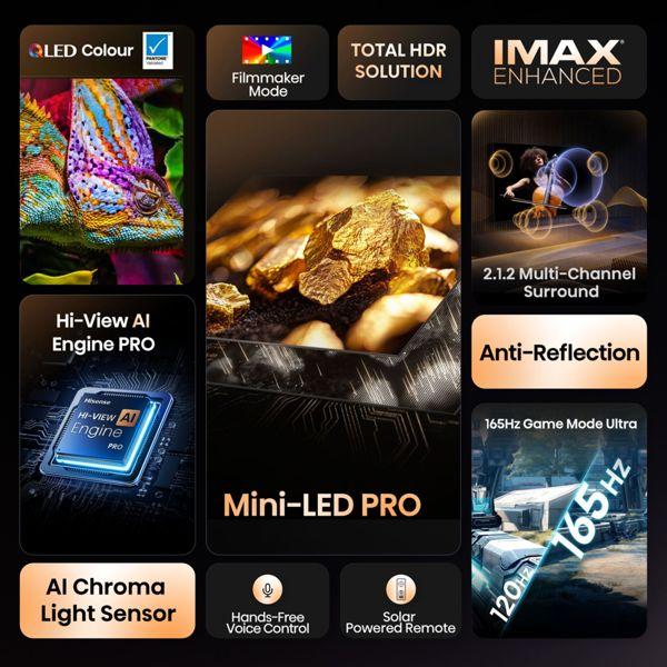 Actual product image Hisense TV 65U7Q PRO (65", QLED, 4K, 2025)