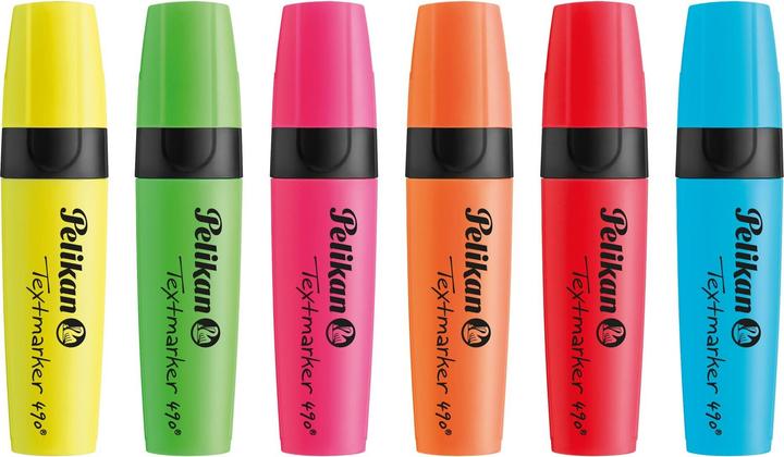 Actual product image Pelikan Highlighter 490 (Neon yellow, Neon pink, Neon green, Neon orange, 2 mm, 6 x)
